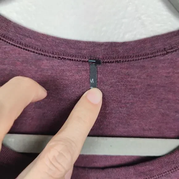 Lululemon 5 Year Basic‎ Long Sleeve T-Shirt Mens Medium Heathered Dark Adobe - Picture 3 of 6